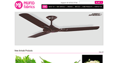 Desktop Screenshot of mufidfabrics.com